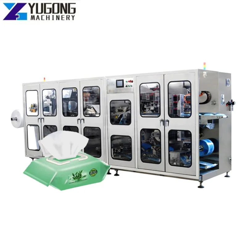 Wet Wipe Tissue Packing Machine Baby Wipe Production Line Wet Tissue Machine Wet Wipe Making Single Sahect Shoe Wet Wipe Machine