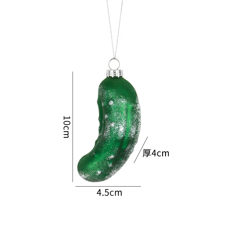 Vegetable Series Christmas Decoration Pendant Cucumber Eggplant Broccoli Honey Cabbage Xmas Tree Hanging Ornaments New Year Gift