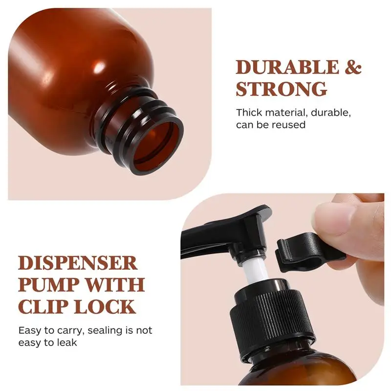 4Pcs Travel Dispenser Bottles Small Dispenser Pump Bottle Plastic Lotion Bottle with Pump for Soap Lotion Shampoo Cream Lotion