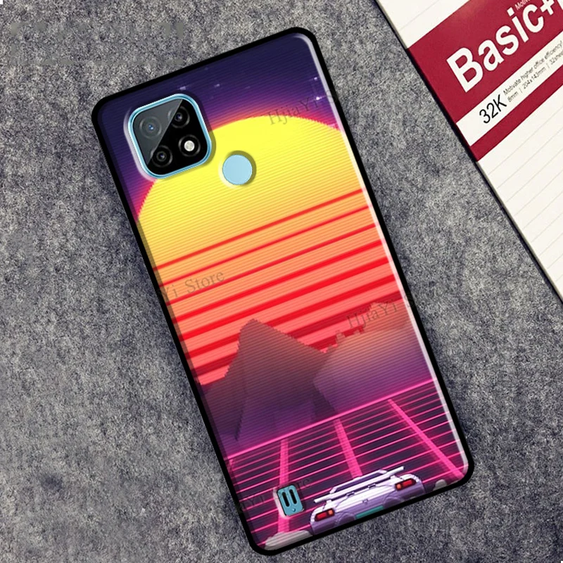 Vaporwave 80's Retro Neon Synthwave For OnePlus Nord 2 8T 9R 7 8 9 Pro Phone Case For Realme 8 Pro C3 C21 GT Neo Q3 6 7 Pro