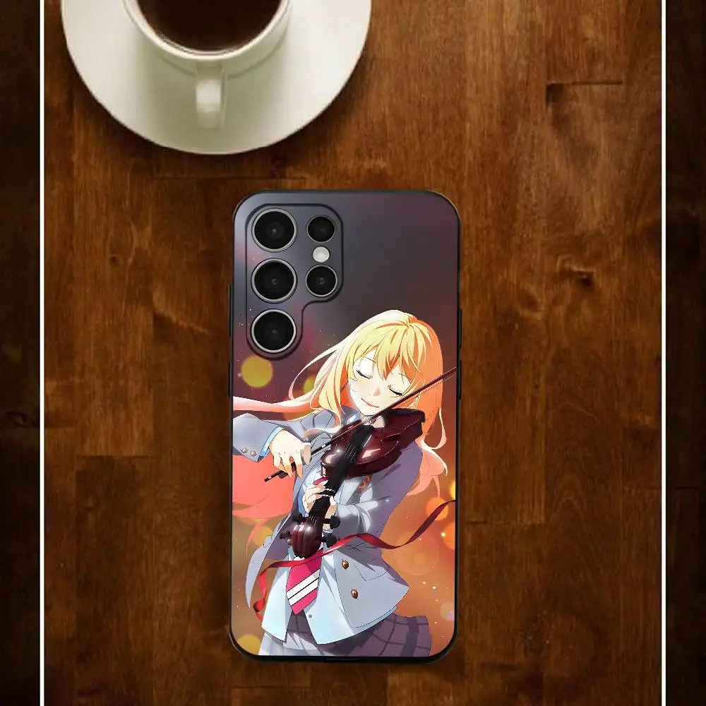April K-Kaori K-Kousei Silicone Case For Samsung S25 24 23 22 21 20 Plus Ultra 5G Lite Shockproof Cover