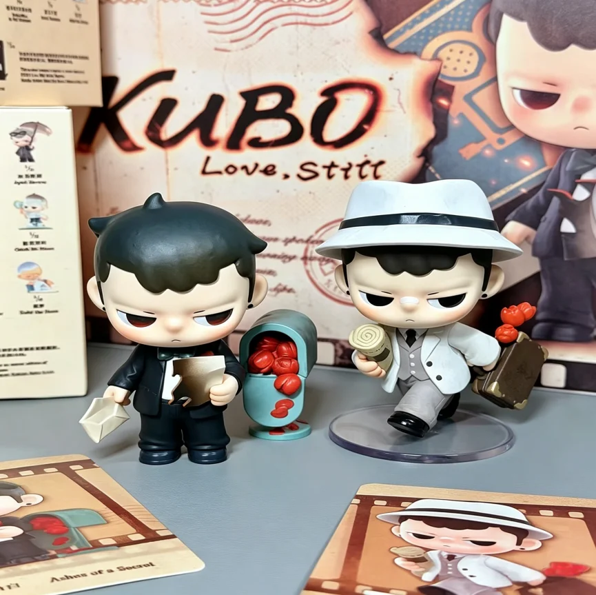 POPMART KUBO Love Still Series Surprise Mystery Unpack Container Cute Anime Action Figure Ornament Gift Set