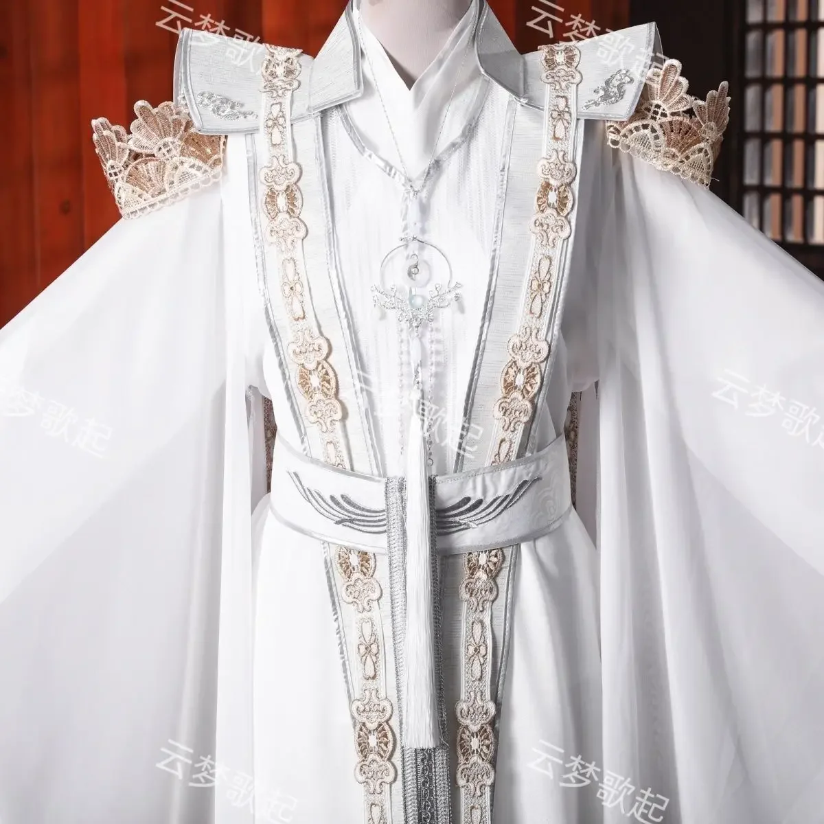 ChuWanning MoRan سلسلة الآثار التلفزيونية الصينية 2Ha الخلود تشو Wanning تأثيري تشو Wanning زي فستان أبيض Hanfu القديمة