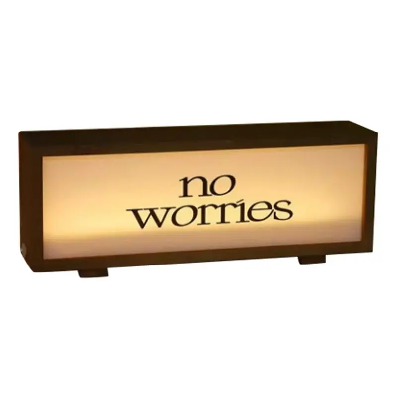 BNVN-Wooden Light Box Ambient Light LED Ambient Night Light Box Bedroom E-Sports Room Desktop Ambient Decoration