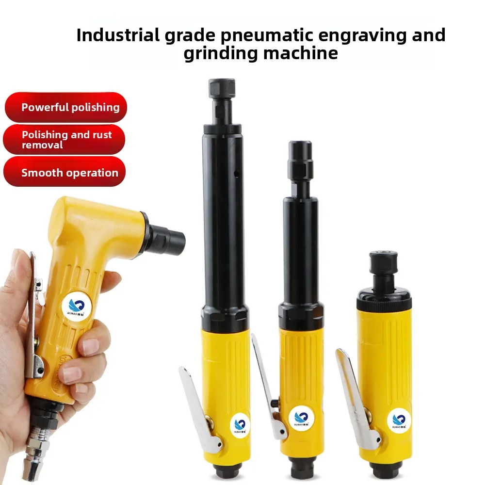 Pneumatic Die Grinder With 3/6mm Chuck, Lightweight Air Grinder For Polishing & Deburring