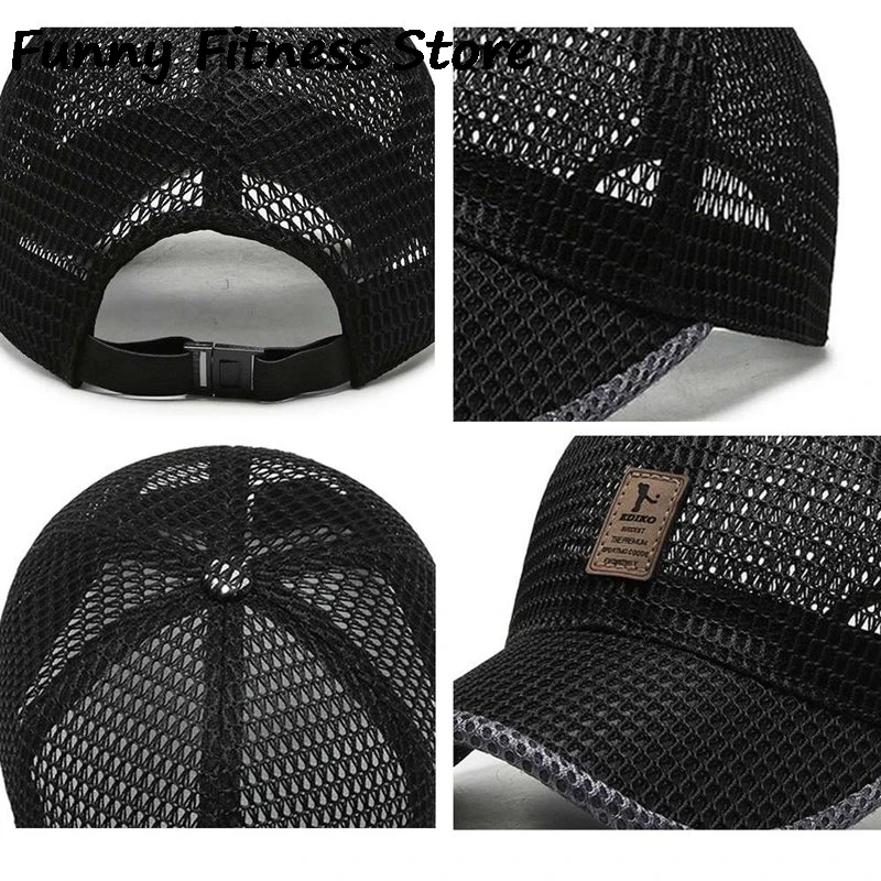 Tennis Golf Caps Breathable Mesh Sport Panama UV Protection Fashion Streetwear Unisex Cycling Fishing Visors Cap Adjustable Hats