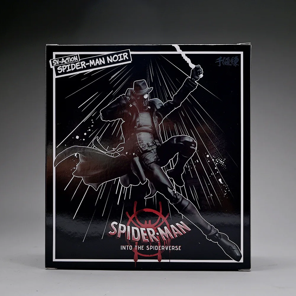 센티넬 피터 파커 피규어 Sv 액션 스파이더 버스 느와르 액션 피규어 PVC 컬렉션 파커 마일즈 움직일 수 있는 피규어 모델 장난감