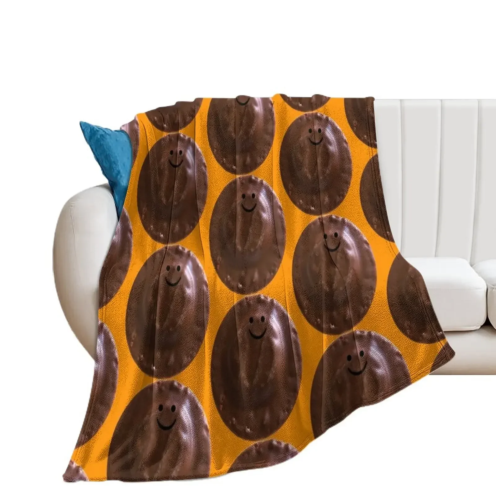 Gerald the Jaffa Cake (large) Throw Blanket Warm Furrys Cute Blankets For Baby Blankets