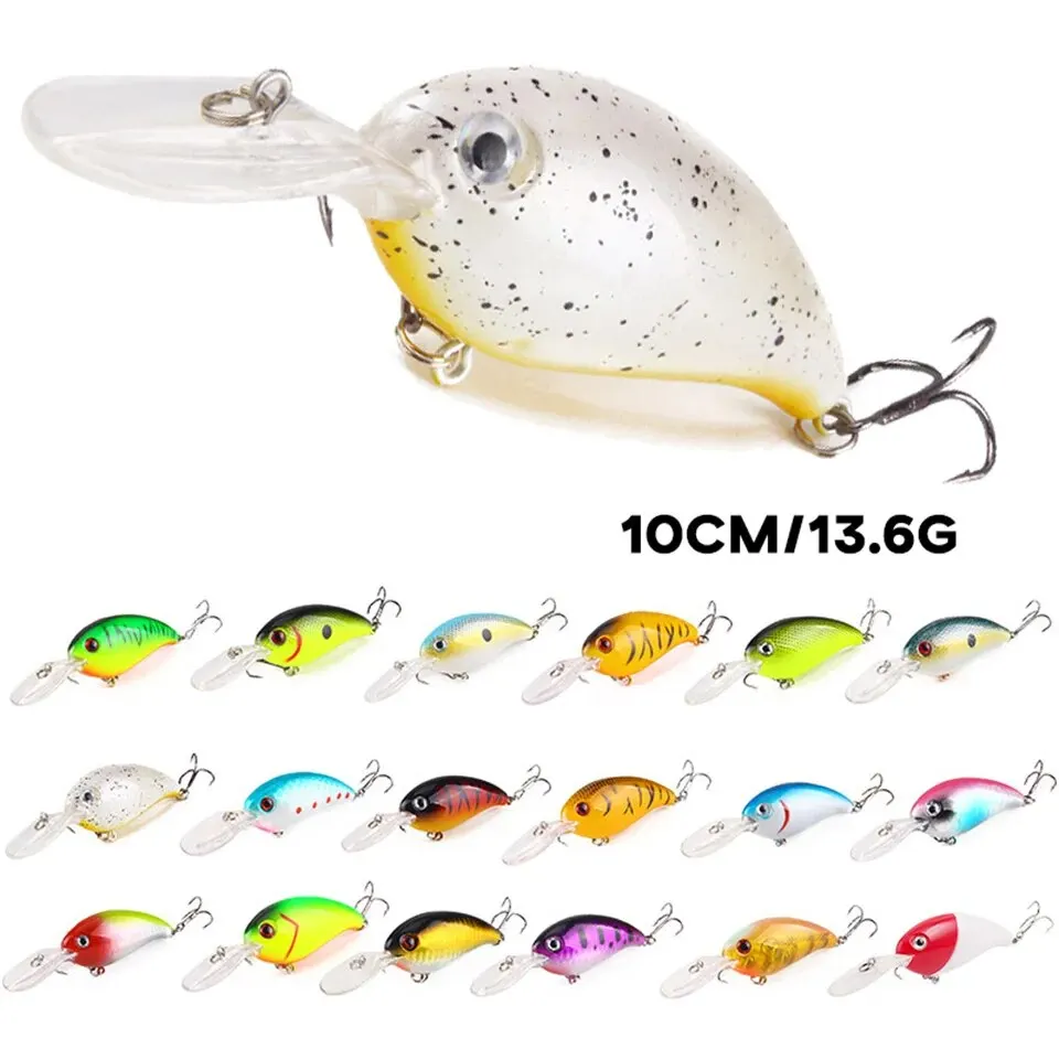 Kurbel Angeln Locken Köder Wobbler 13,6g 10cm Minnow Isca Künstliche 3D Augen Lockt Crankbait Für Bass Hecht karpfen Pesca Tackle – Detail 8