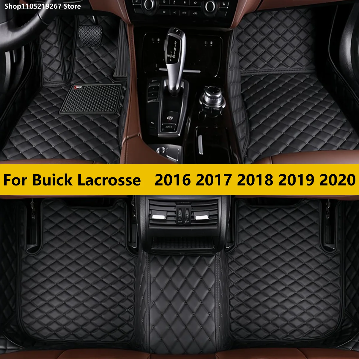 

Car Floor Mats Fit For Buick Lacrosse 2016 2017 2018 2019 2020 Auto Accessories Leather Waterproof Anti Slip Foot Carpet