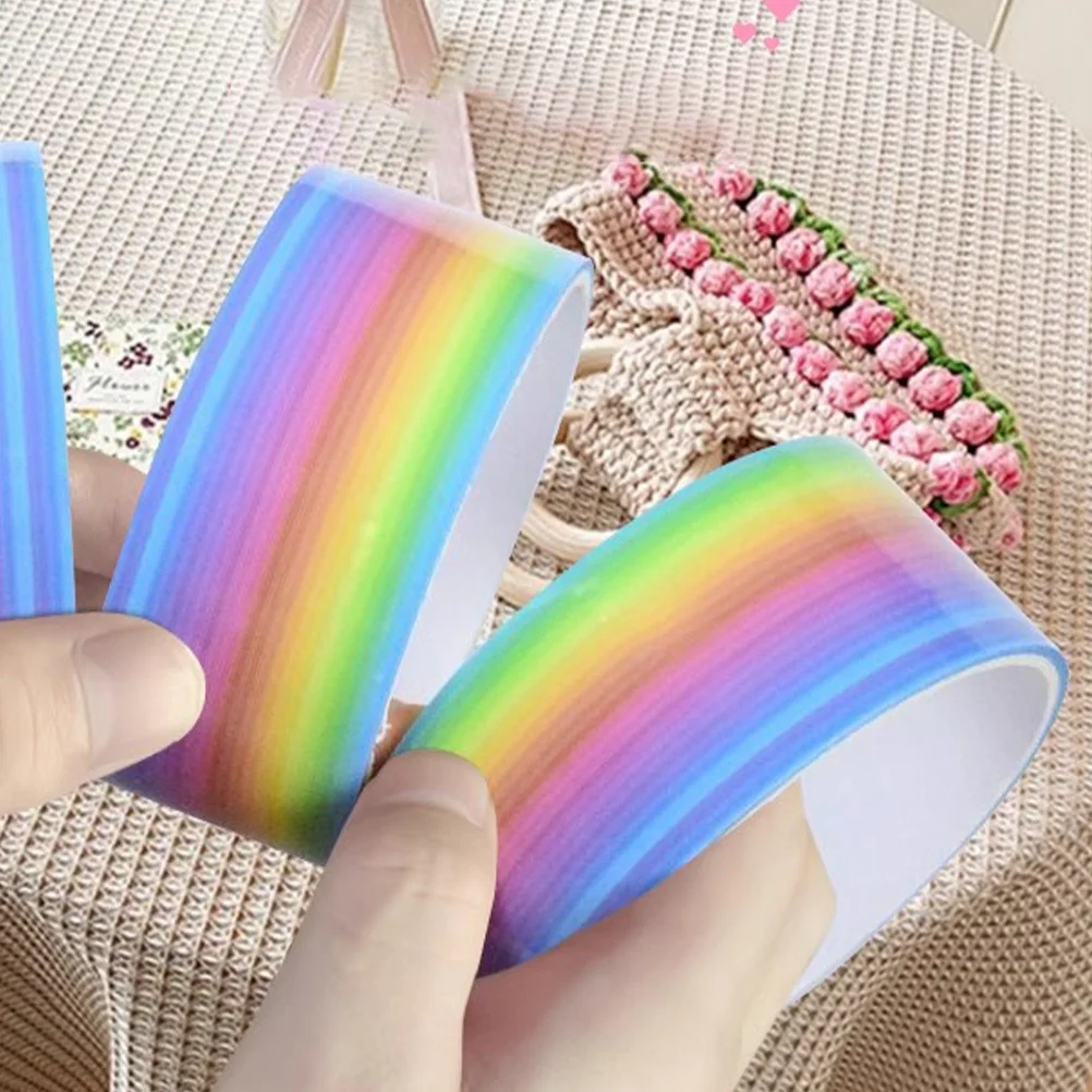 

4 Rolls Colorful DIY Sticky Ball Tape Self-Adhesive Bright Colored Tapes Handcraft Notebook Craft Tape DIY Colored Tapes