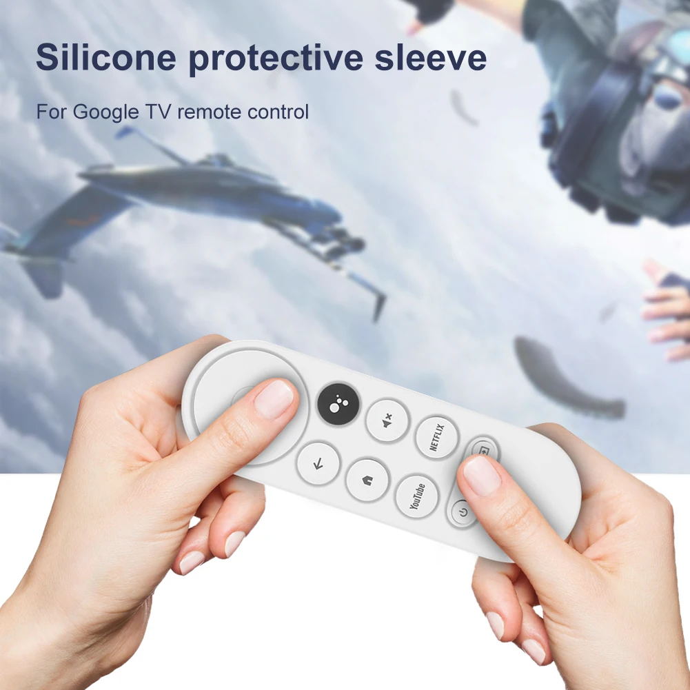 Protetor de silicone escudo substituição voz macia remoto cove à prova de choque caso protetor de controle remoto para google chromecast 2020