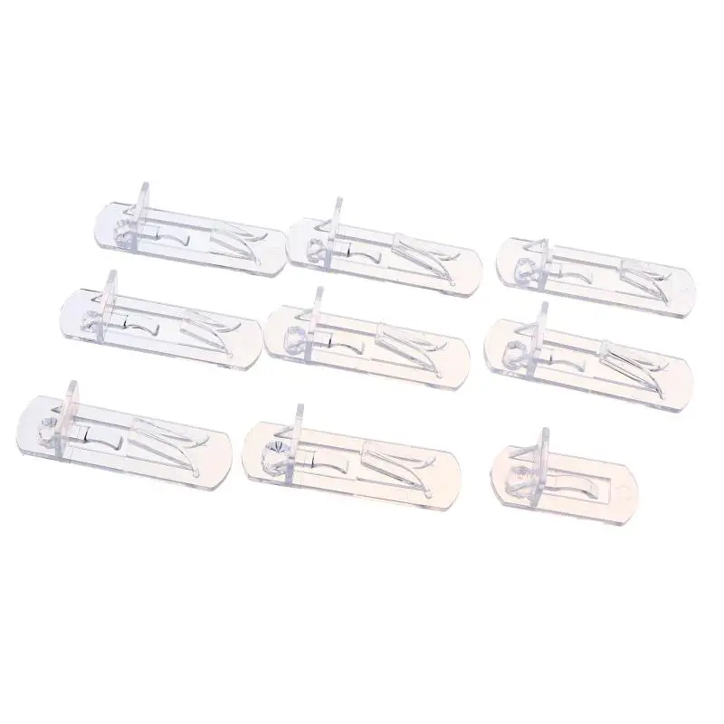10Pcs Plastic Cabinet Shelf Support Pegs Transparent Portable Shelf Holder Pins for Bookcase Closet Furniture Repair DIY