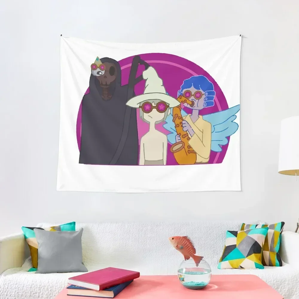 

Midnight Gospel Duncan Trussel Vibing Tapestry Wall Decoration Items Bathroom Decor Home Decor Aesthetic Tapestry