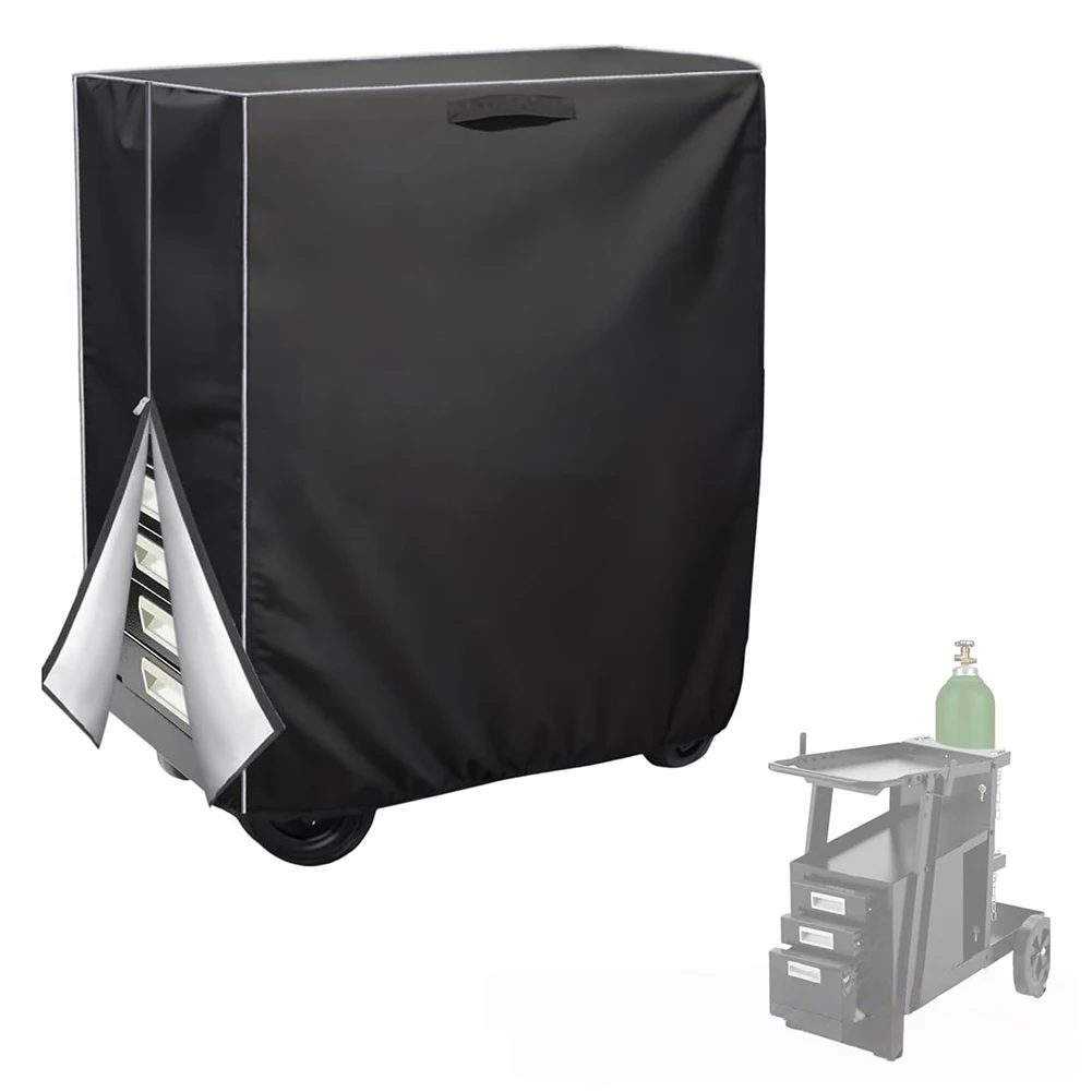 

1PC Protects Gas Cylinder Welding Cart Cover For Tig Mig Welding Carts And Plasma Cutter Rolling Carts 94L*46W*119H CM