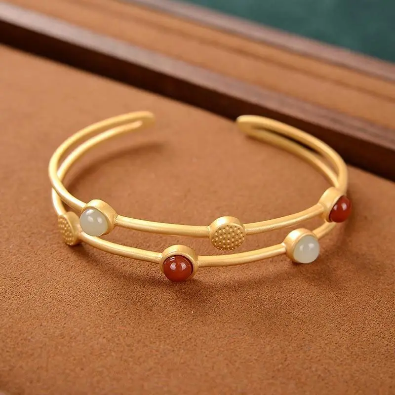 High Aesthetic Value, New Chinese Style Temperament, Round Exquisite Fashion, Irregular Bracelet For Women, Give Your Girlfriend