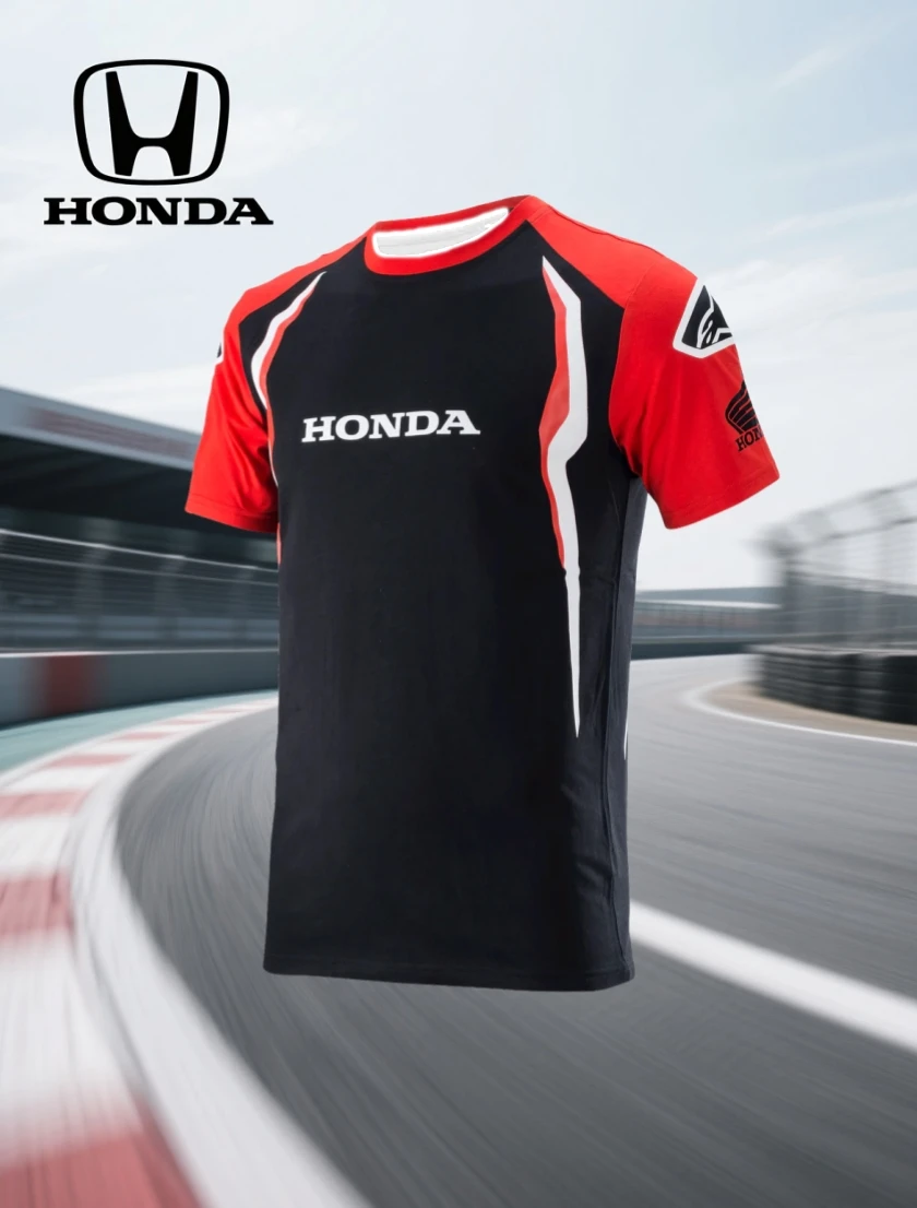 

New 2025 Motorcycle Honda Racing HONDA wsbk Racing Race Team Uniform Men's Summer Sports Breathable T-Shirt