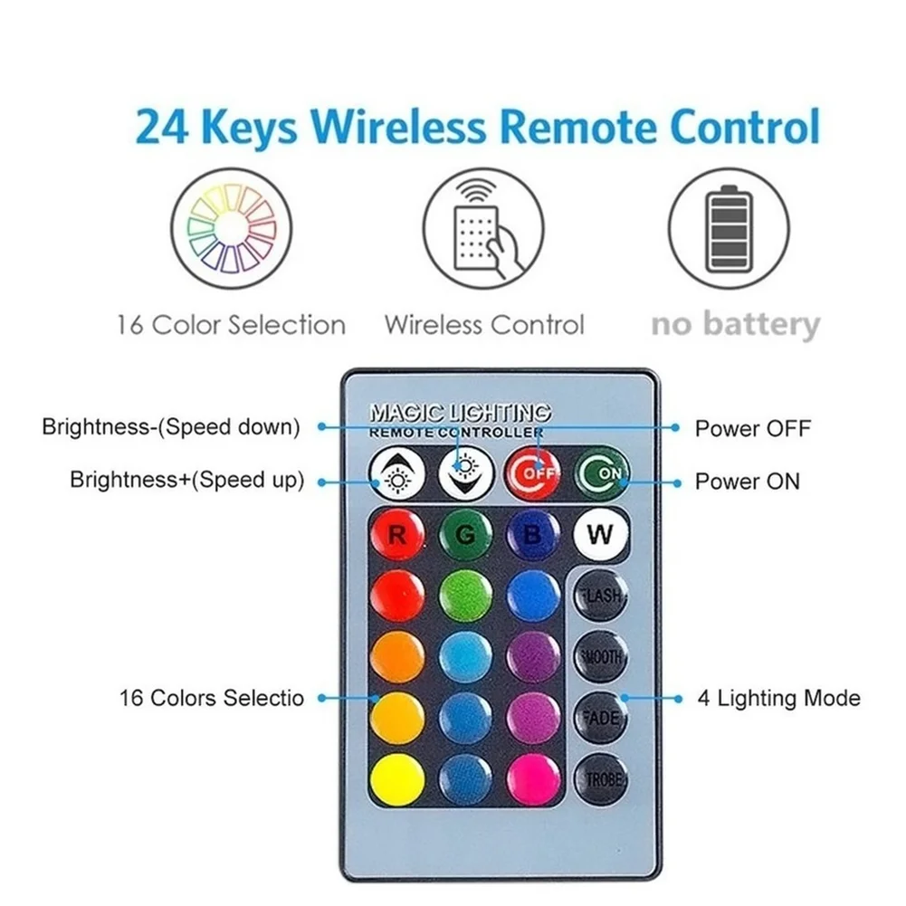 Lâmpada led rgb ac85-265v, 4 modos, mudança de cor, controle remoto, holofotes com memória para decoração de casa