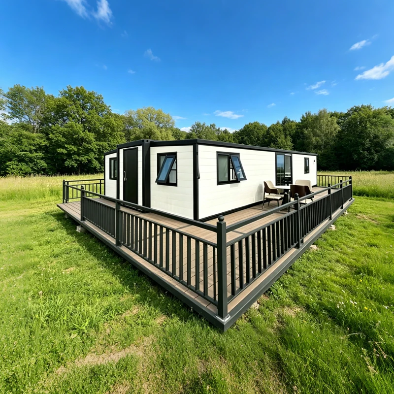 Prefab Expandable Container Home Modern 30ft Portable CE Certified Sandwich Panel Hurricane Proof Cabin for Resort