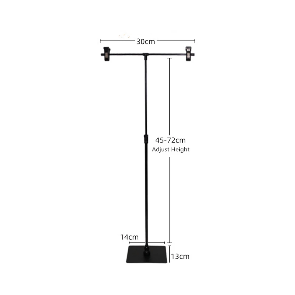 Adjustable Poster Stand Stainless Steel Display Banner Stand Holder With Clip Display Shelf Holder