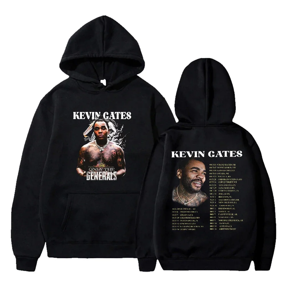 Rapper Kevin Gates Only The Generals World Tour Merch Hoodie Sweatshirt Women Men Long Sleeve Fashion Pullover Harajuku Tops