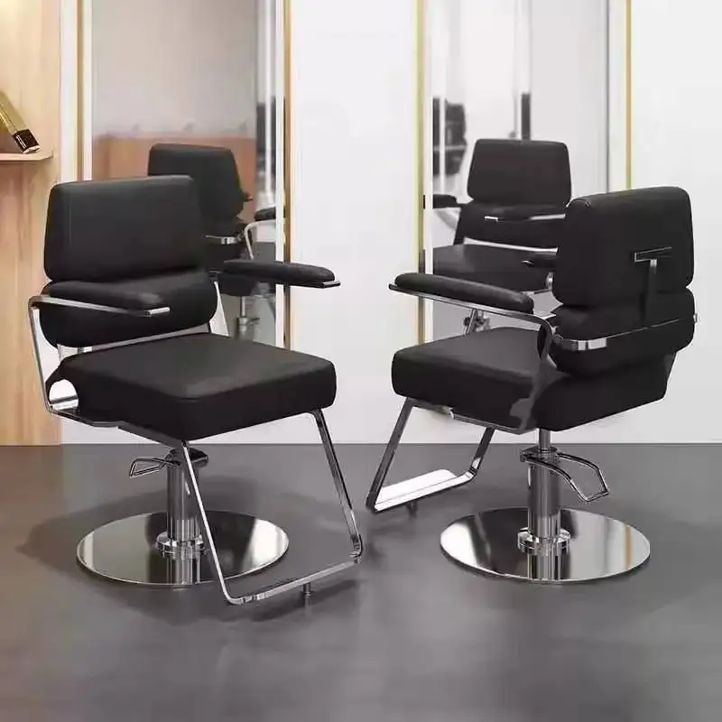 

Salon Nordic Barber Chair Professional Trendy Nordic Esthetics Barber Chair Simple Retro Silla Barbero Commercial Furniture