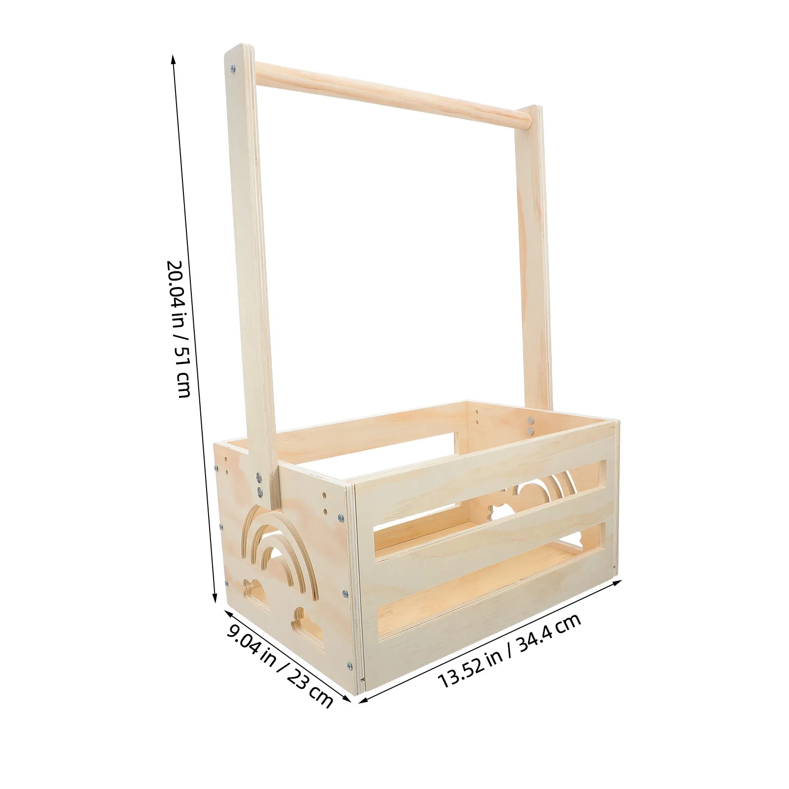 Wooden Pet Closet Organizer Dog Clothes Rack Wardrobe with Hanging Rod Handle Storage Box for Pet Apparel Closet Indoor Space view 2