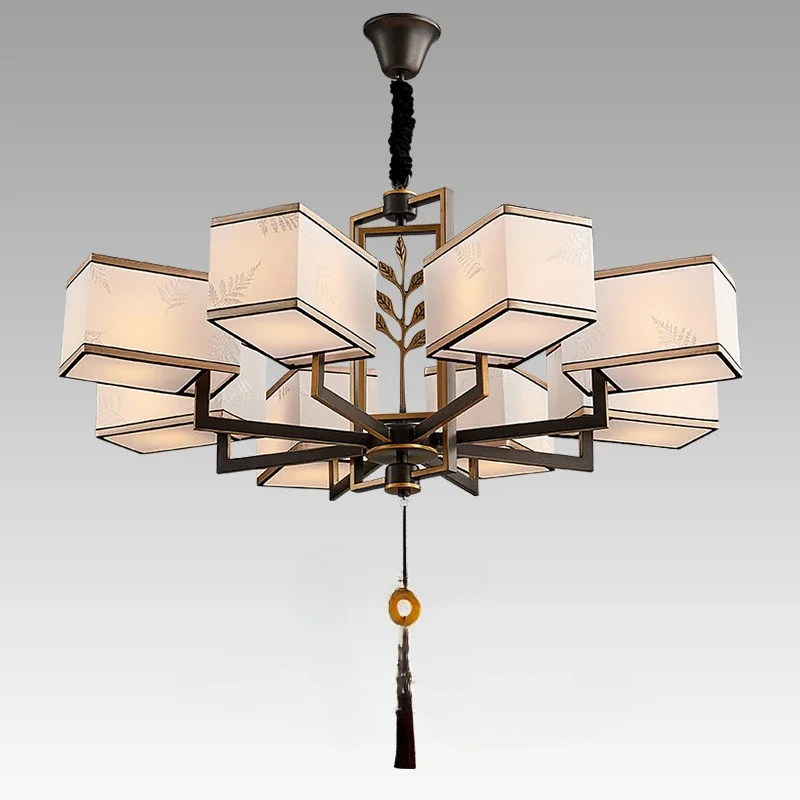 

GHJUYIOL New Chinese style chandeliers for living rooms, dining rooms, grand tea houses, restaurants, and private rooms