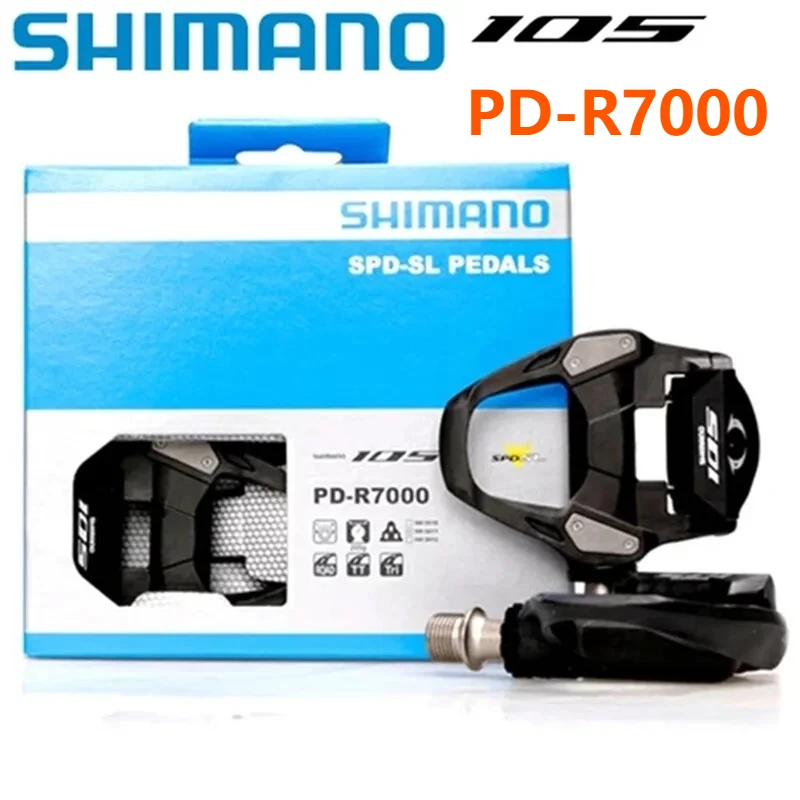 Shimano with SH11 Cleats Set 105 Carbon Road Pedals - PD-R7000 SPD-SL Lightweight Free shipping view 5