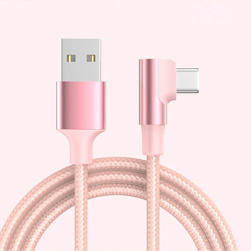 120w USB Type C Super Charging Cable L Shape 90 Degree Fast Charging 6A Type c cable gb Mini b charger Lightning cable bulk