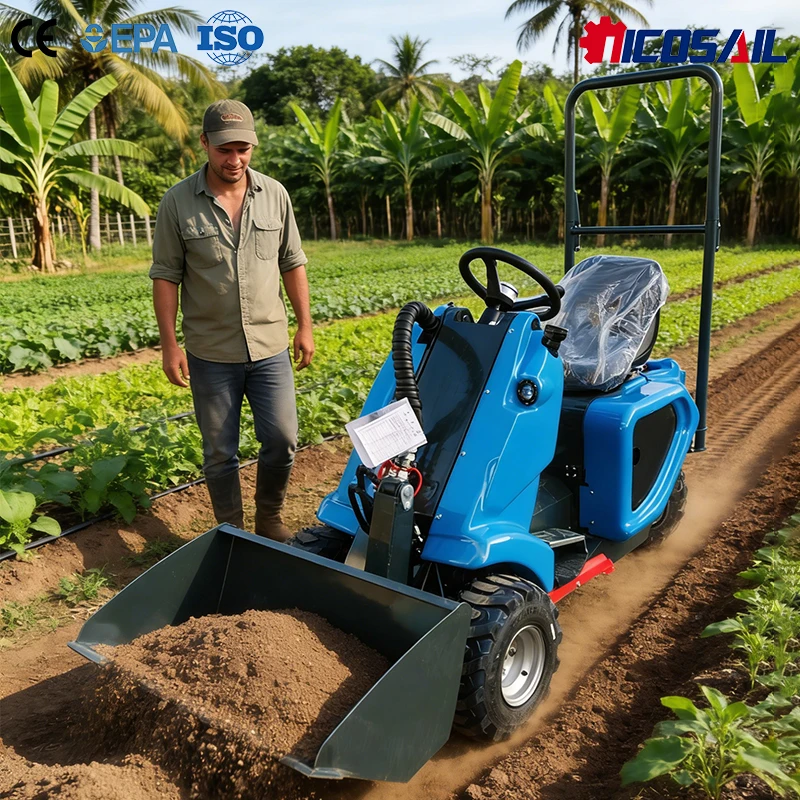 

Free Shipping 3-Wheel Loader EPA Certified Dual Cooling System For US Indoor Construction