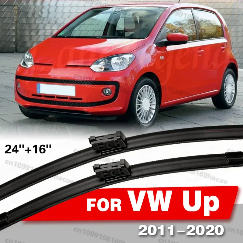 

2 шт. для VW Up 2011-2020, 24+16 дюймов, передние щетки стеклоочистителя, аксессуары для лобового стекла, 2017 2018 2019 2020
