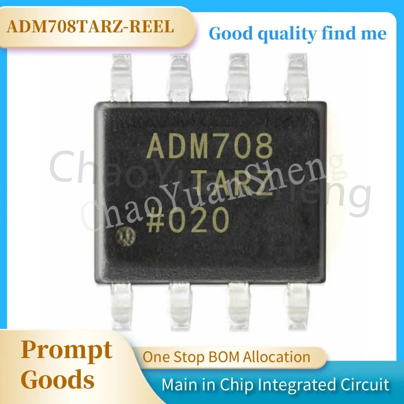 100% Original ADM708TARZ-REEL 160ms 1 SOIC-8 Monitors & Reset Circuits