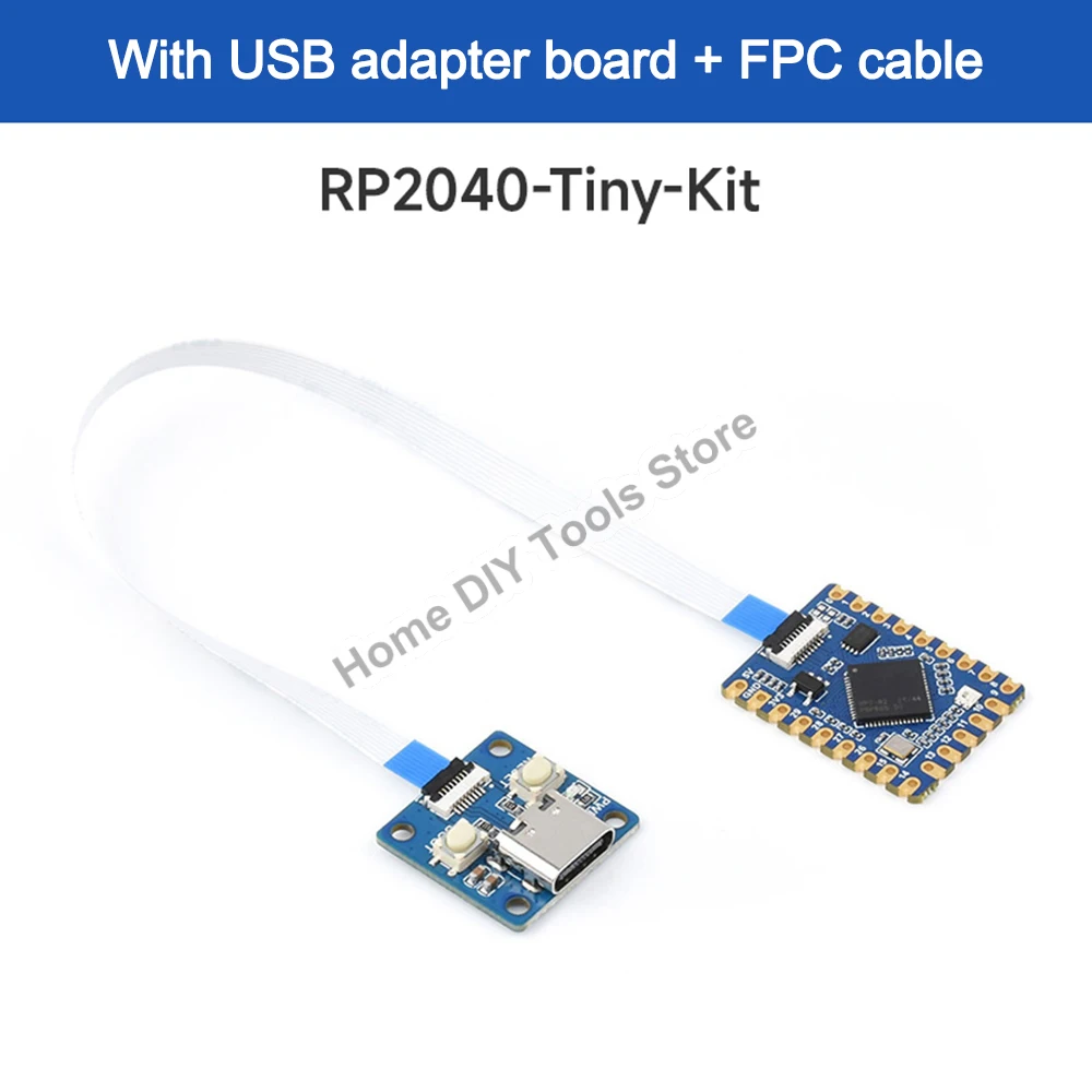 Módulo de Placa Desarrollo RP2040-Tiny RP2040 CERO Raspberry Pi PICO USB Tipo C Interfaz 264KB SRAM 2MB Flash C/C Para Arduino