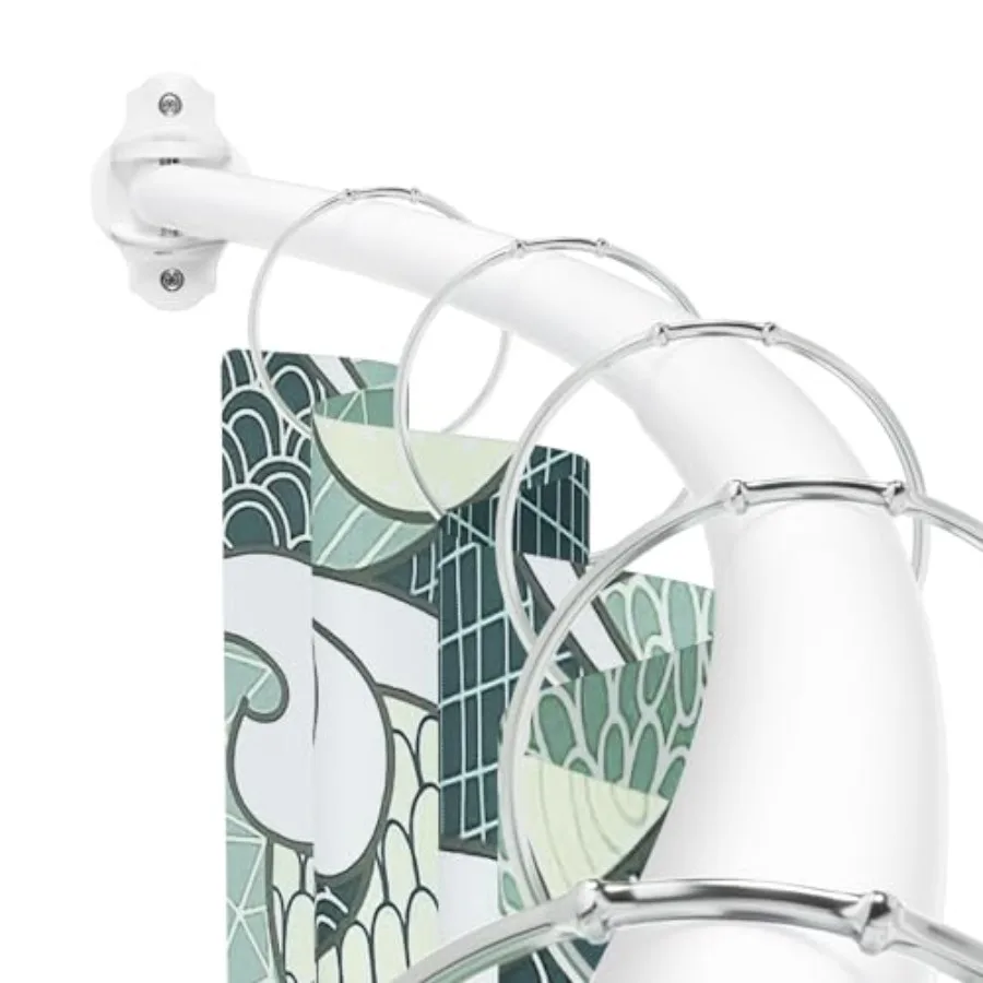 

Изогнутый регулируемый душевой карниз, сверхширокий, для ванной комнаты, нержавеющий, из нержавеющей стали