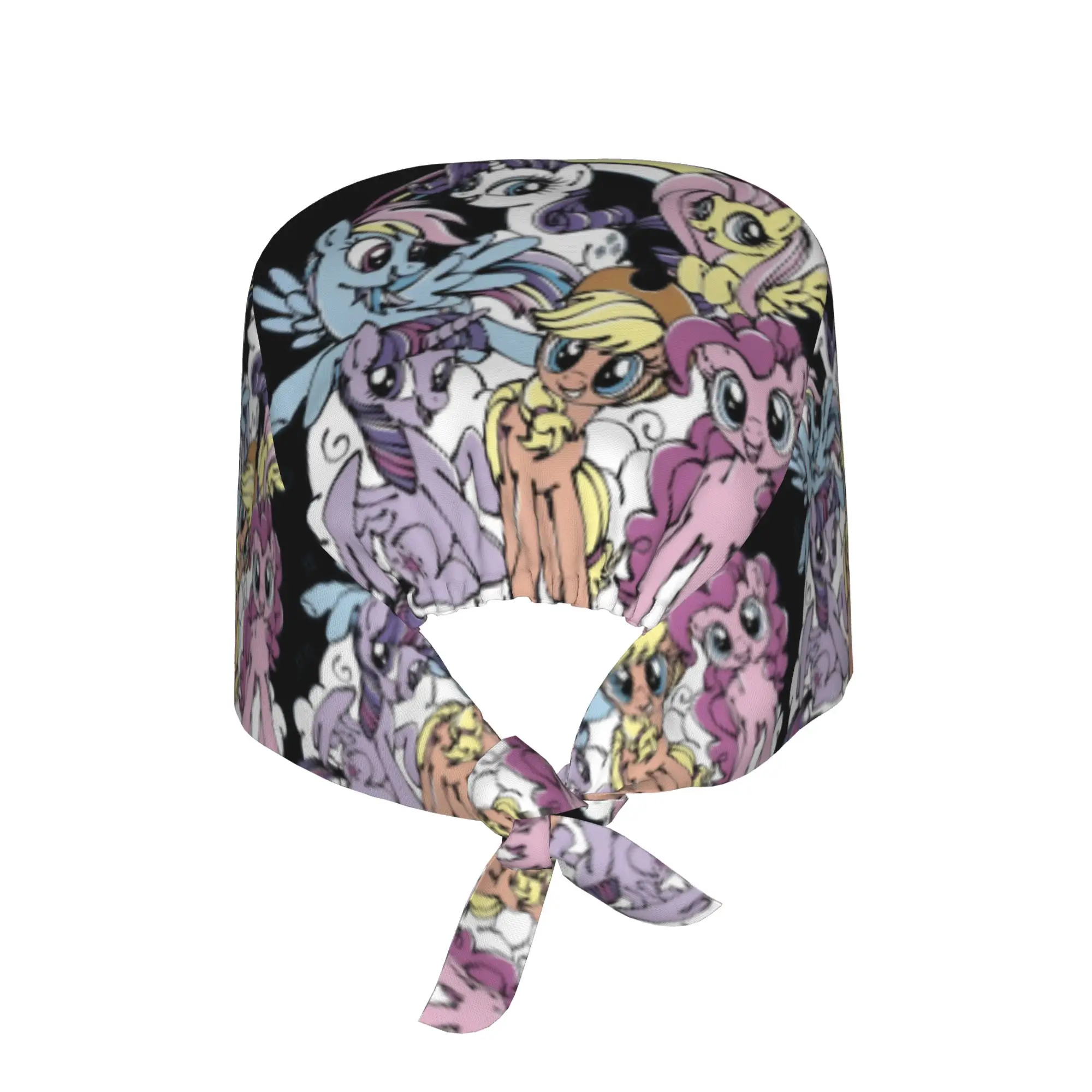 Custom P-Ponyed Anime Working Cap Surgical Hats Women Men Twilight Sparkle Operating Room Cap Operator Hats Lab Works Hat