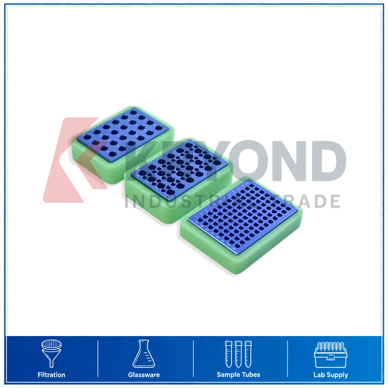 PCR Tubes Centrifuge Tubes Lab Silicone Stand Ice Modular Foam Rack For Ice Box Insert Foam Silicone Tube Holder for 0.2ml 1.5ml