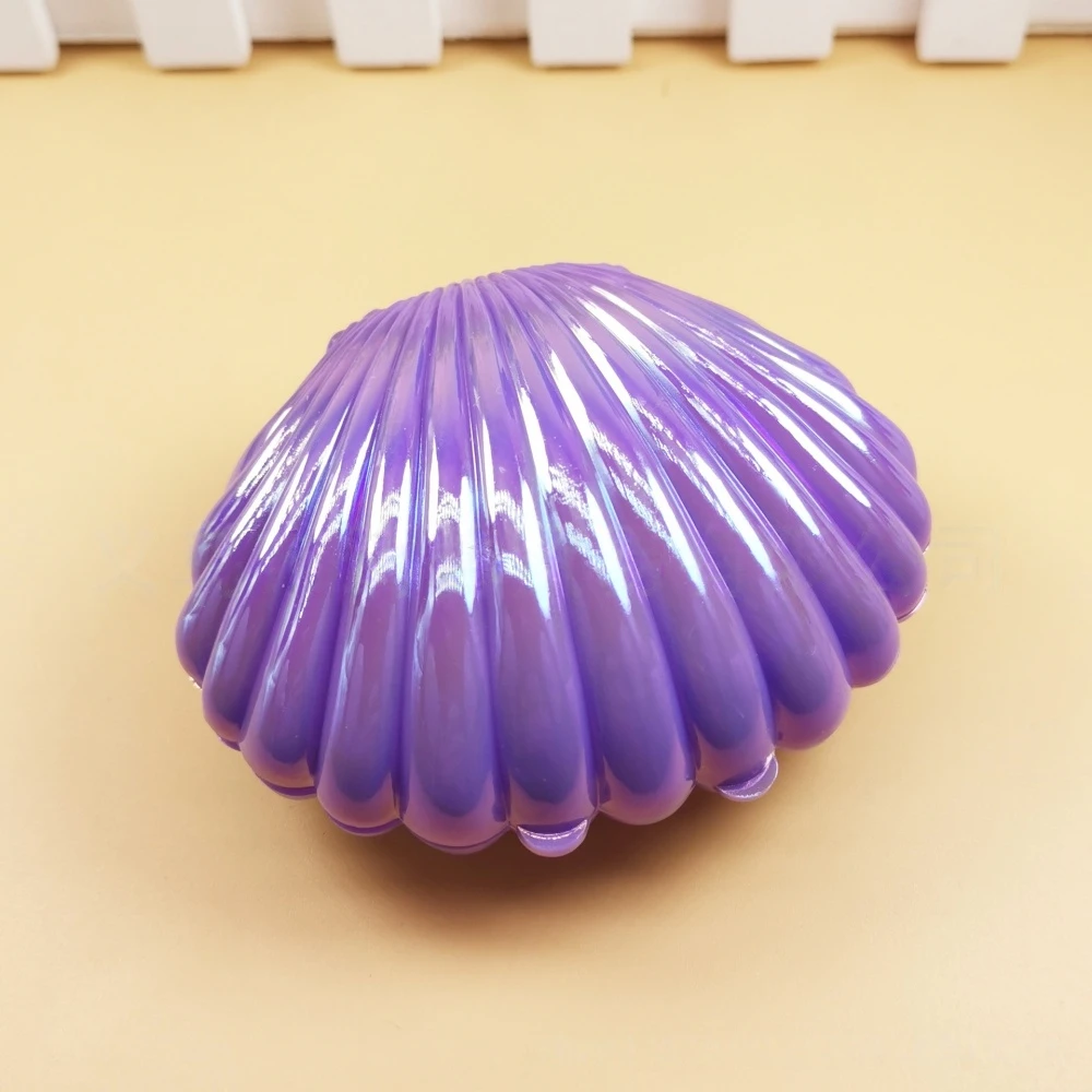 10 stuks gegalvaniseerde schattige schelp geschenkdoos voor bruiloft, Valentijnsdag, verjaardag, carnaval souvenir, snoep geschenkdoos decoratie