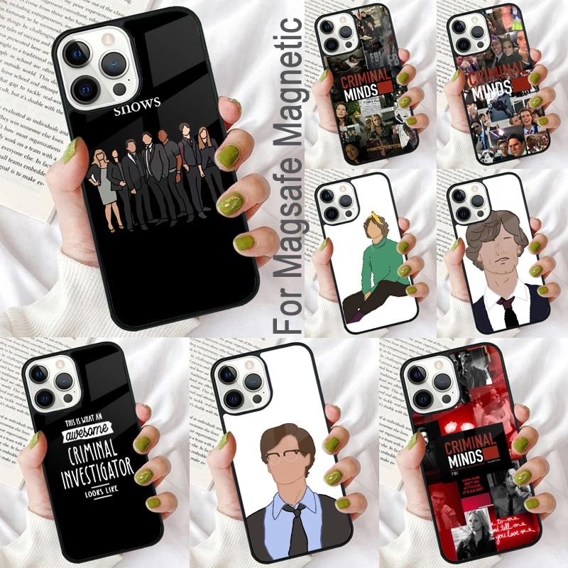 Criminal Minds TV Magnetic Soft Phone Case for iPhone 16 Promax 15 Pro 13 14 Plus 11 12 Mini MagSafe Coque