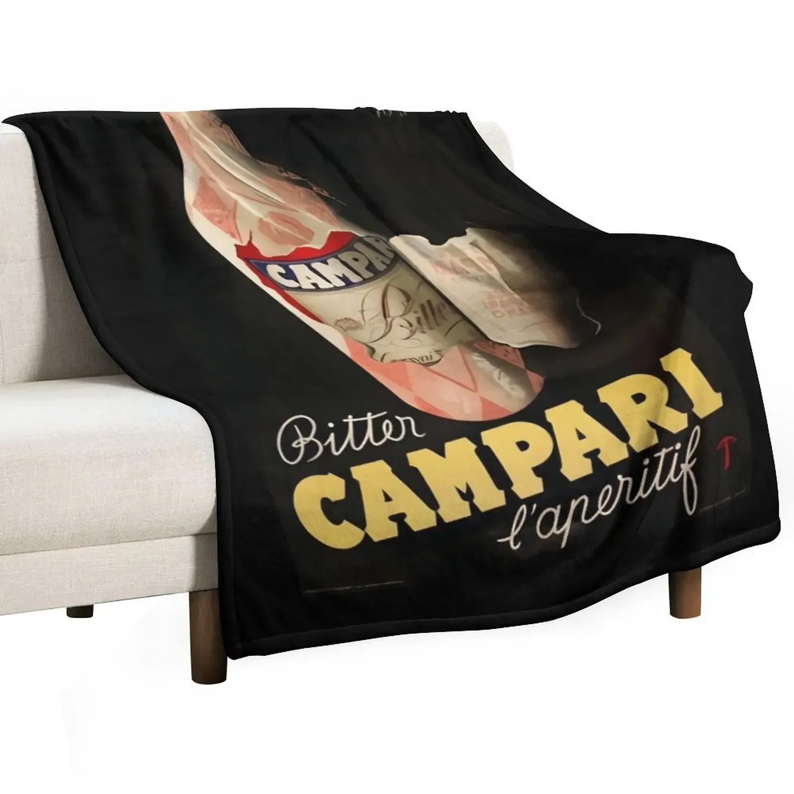 Set Of Italian Campari Classic Throw Blanket Multi-Purpose Custom Tourist Blankets