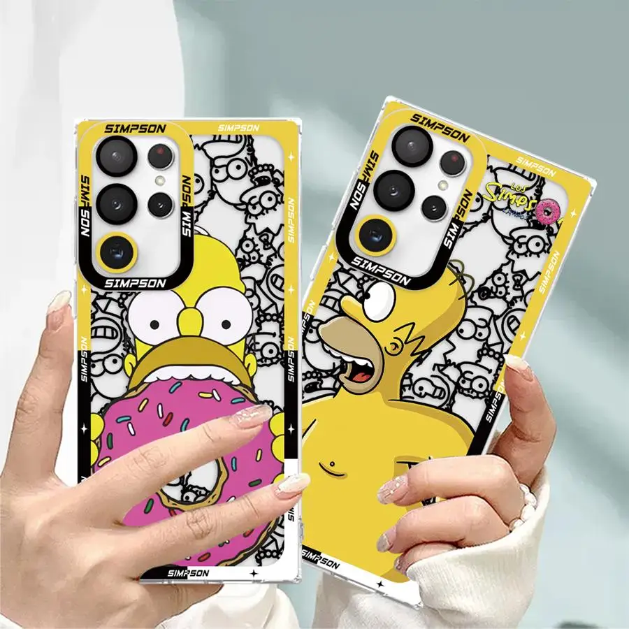 حافظة لهاتف سامسونج جالاكسي S10 Plus S25 Ultra S23 S20 S24 FE نوت 10 20 Ultra S22 S21 غطاء ناعم