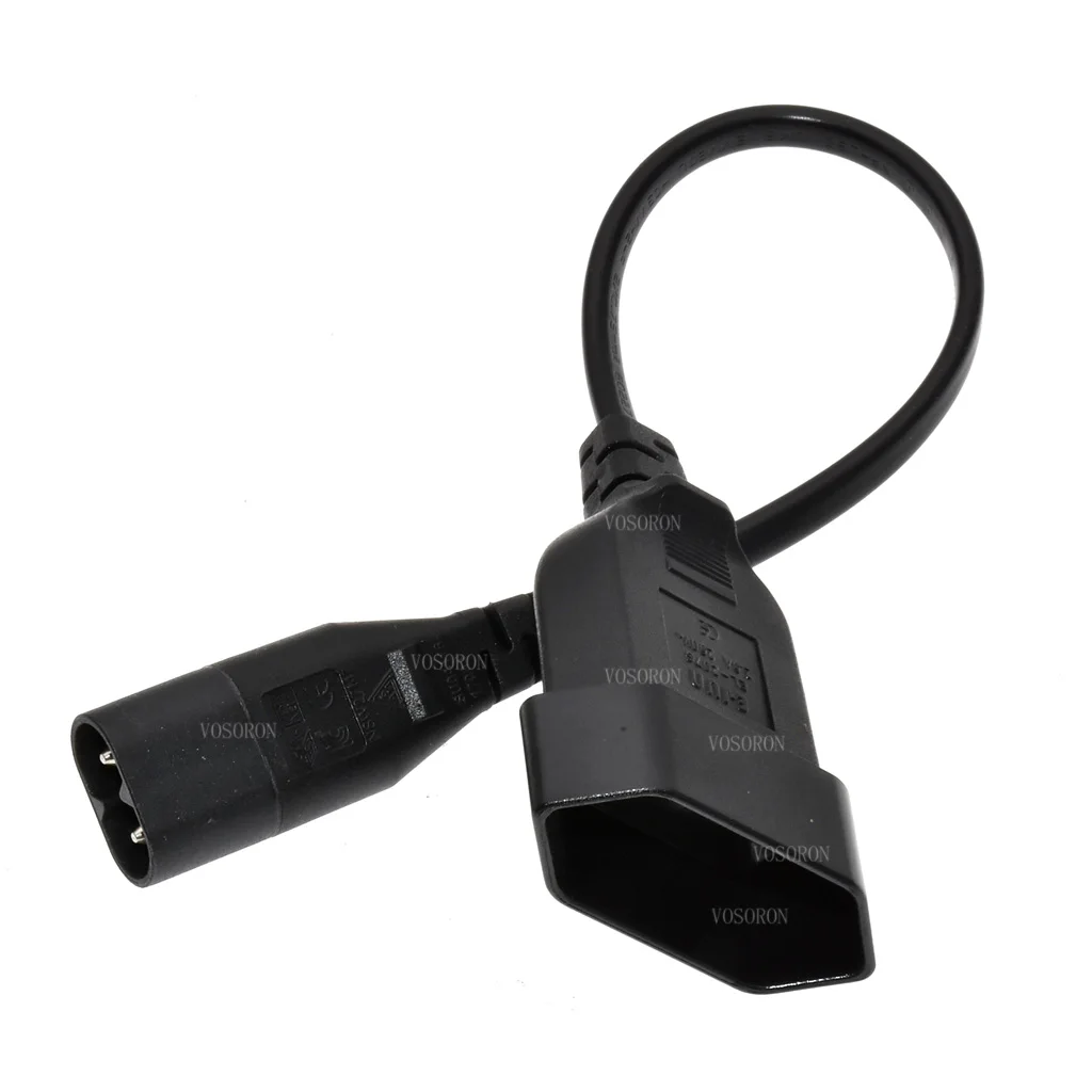 IEC320 C8 Male to Europe Schoko CEE7/16 Outlet Female socket Power Extension Cable For PDU UPS*