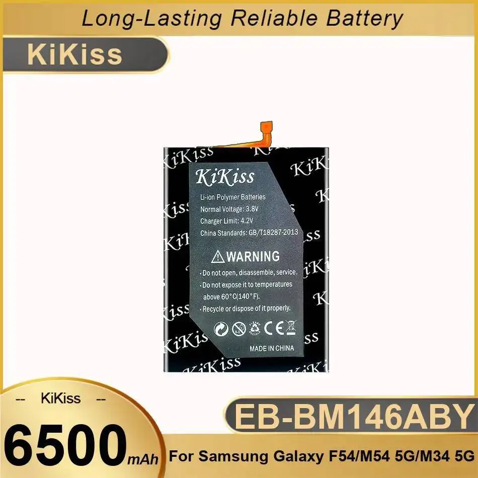 

EB-BM146ABY Environmentally Friendly Mobile Phone Battery 6500Mah High Performance For Samsung Galaxy F54 M54 5G M34
