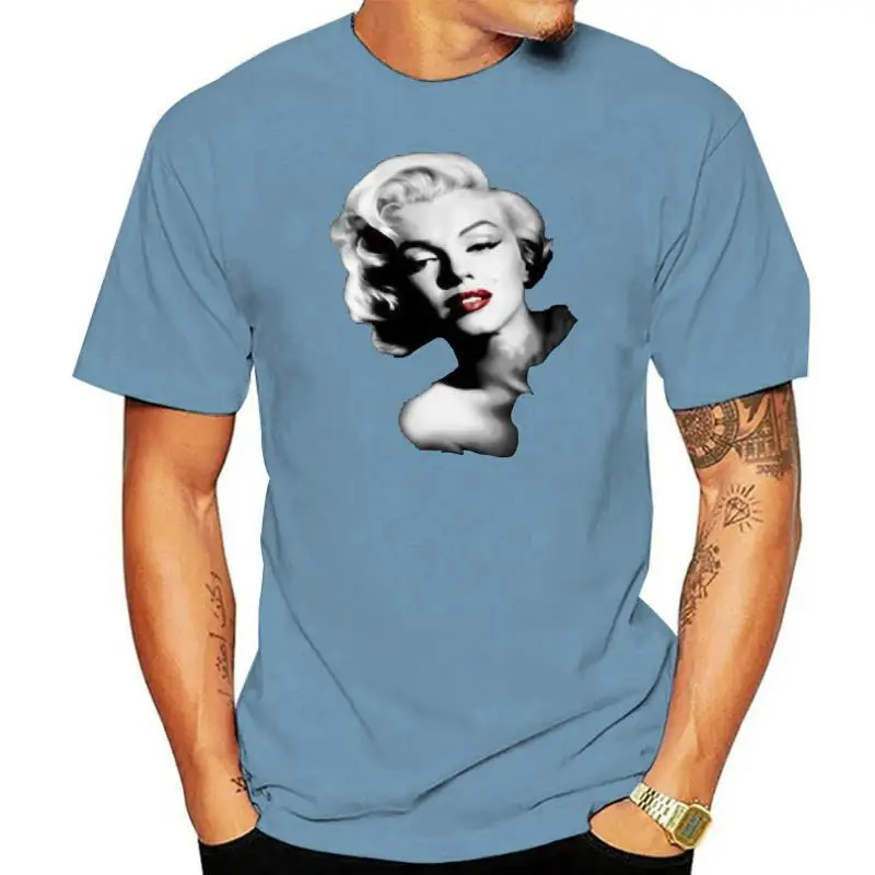 Fashion Men Tshirt Marylin Monroe Shirt Film Star Hoolywood Vintage