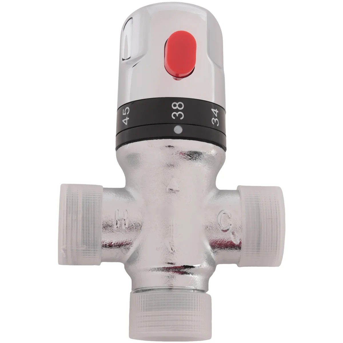 ABQR Solid Copper 3-Way Thermostatic Mixing Valve 3/4 Inch Solar Water Heater Valve Regulating Temperature Control Valve