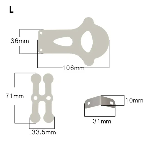 Imagen 2 del producto Cabezal de bomba de compresor de aire sin aceite silencioso, placas de válvula, máquina de pistón de correa, juego de accesorios de placa de acero fundido de válvula de compresor de aire, 3 piezas