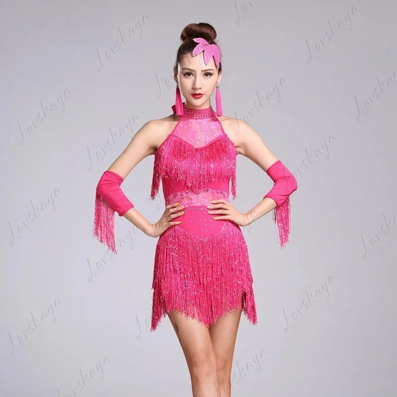 ラテンダンススカート 春夏衣装 タッセル 大人女性