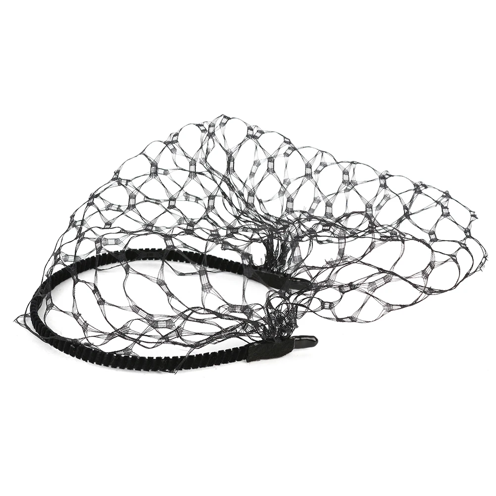 

Black Veil Headb for Wedding Party Performance Headdress Comfortable Gauze Material Non Slip Design Photo Props Accessories Hair