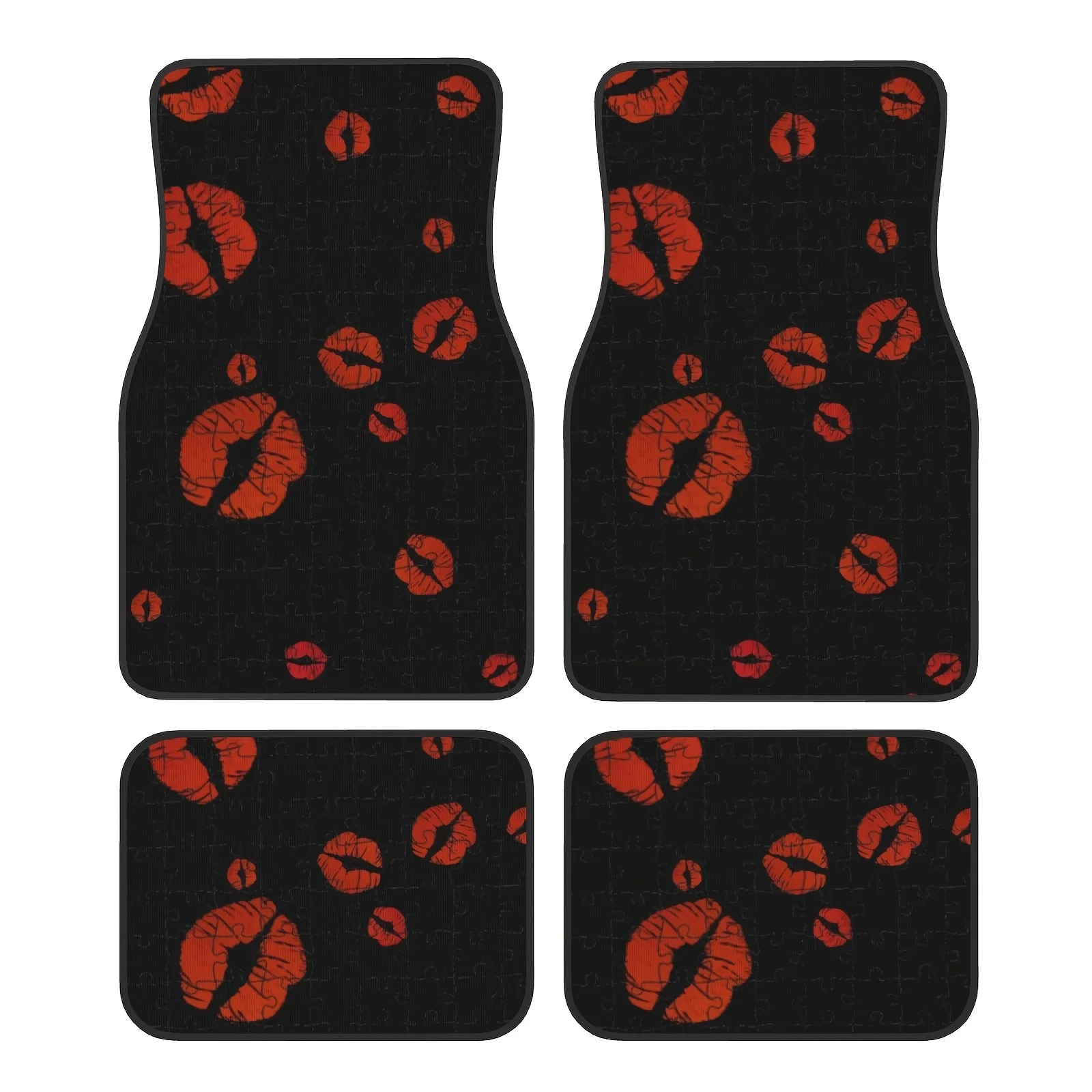

4pcs Car Floor Mats - Full Coverage Front & Rear Seats, Non-Slip Grip - Compatible With Sedans, SUVs, Vans - Luxury Interior Acc