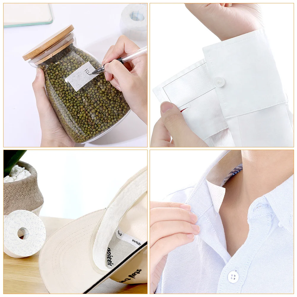 

1 Roll Collar Sweatband Sticker Invisible Sweat Absorption Decal Adhesive for Shirts Hats Summer Accessories Sweatband Sticker